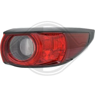 Kuva DIEDERICHS 5631091 Takavalot Vasen Uloin osa LED, WY21W Lampun kannalla