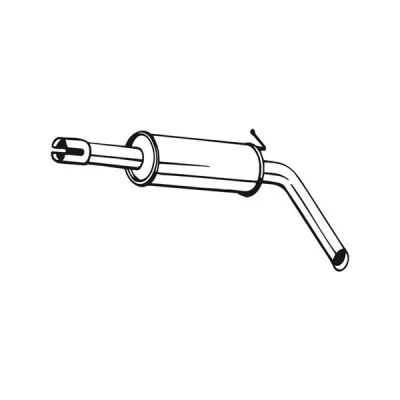 Kuva Takaäänenvaimentaja AUDI A1, A1 Sportback, SEAT IBIZA IV, SC ST SKODA FABIA III, Kombi VW POLO V OE 6C0253209M, 6C0