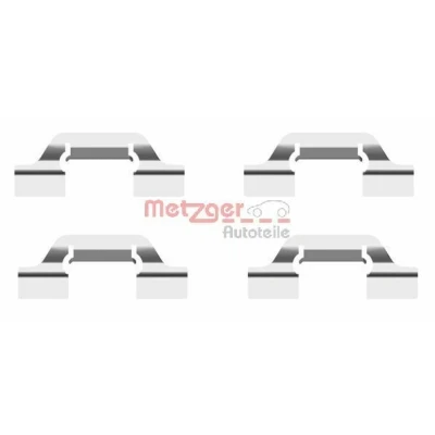 Kuva METZGER 109 1685 Tarvikesarja, Jarrupala VOLKSWAGEN: Golf 4, 4 Variant, Bora Sedan, SKODA: Octavia I Hatchback, SEAT: Leon Hatchback