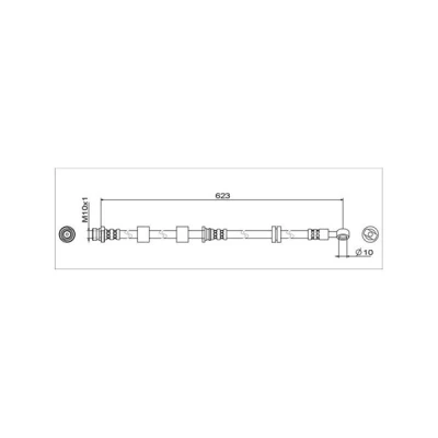 Kuva METZGER 4111741 Jarruletku Etuakseli, vasen 623 MITSUBISHI: ASX SUV