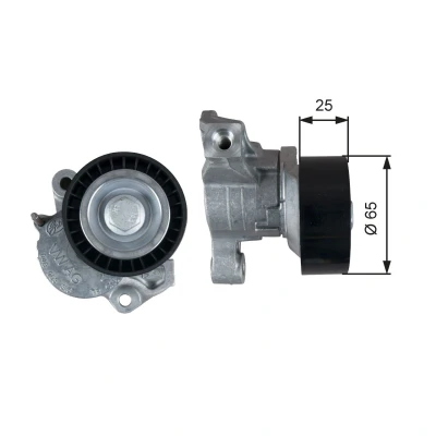 Kuva GATES T39357 Kiristysrulla FleetRunner Micro V Stretch Fit VOLKSWAGEN: Polo Hatchback, SEAT: Ibiza 4 ST