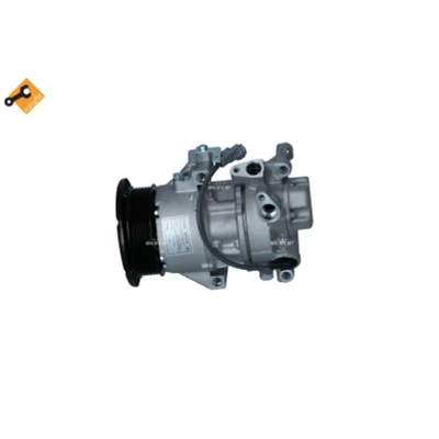 Kuva NRF 32736 Ilmastoinnin Kompressori 5SER09C 12 PAG 46 kompressoriöljyllä, Tiivisterenkaalla TOYOTA: Yaris II Hatchback