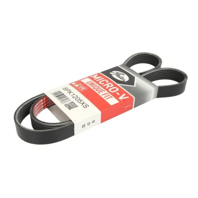 Kuva GATES 6PK1205XS Moniurahihna 1205 6 Polyesteri, EPDM (eteenipropeeni dieeni kumi) FleetRunner Micro V TOYOTA: Yaris III Hatchback, CITROËN: C1 II