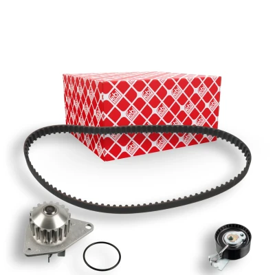 Kuva FEBI BILSTEIN 45114 Vesipumppu + Jakohihnasarja Vesipumpulla 100 CITROËN: C3 I Hatchback, II, Berlingo / First I, PEUGEOT: 206 Hatchback