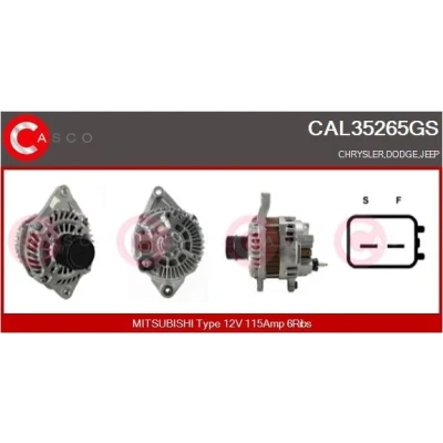 Kuva CASCO CAL15414GS Laturi 12V 150A CITROËN: Berlingo II, C4 II Hatchback, C5 PEUGEOT: 308 3008 I, 407 Sedan