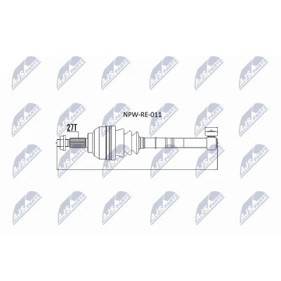 Kuva Vetoakseli, Etuakseli RENAULT LAGUNA II, Grandtour II OE 7711134777, 8200079913, 8200470129