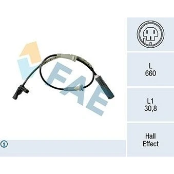 Kuva FAE 78183 ABS Anturi aktiivisensori 2 660 BMW: 3 Touring, Sedan, 1 Hatchback