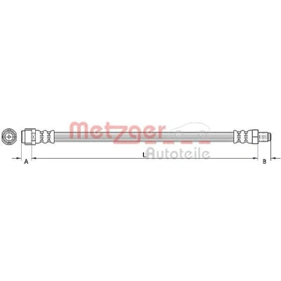 Kuva METZGER 4110922 Jarruletku 575 MERCEDES BENZ: R sarja