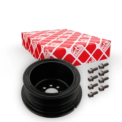 Kuva febi BILSTEIN 33614 Kampiakselin Hihnapyörä 4PK + 6PK 173 6 Ruuveilla Plus BMW: 5 Touring, Sedan, 7