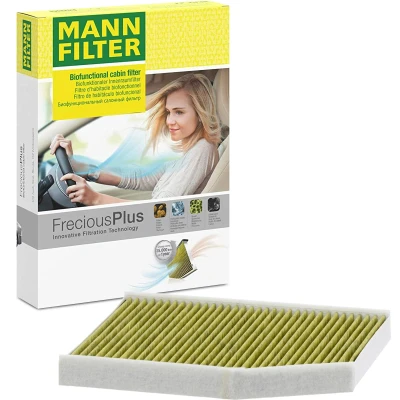 Kuva MANN FILTER FP 29 007 Raitisilmasuodatin Aktiivihiilisuodatin polyfenolilla 284mm 232mm 30mm FORD: Transit Custom V362 Van, Tourneo Bussi