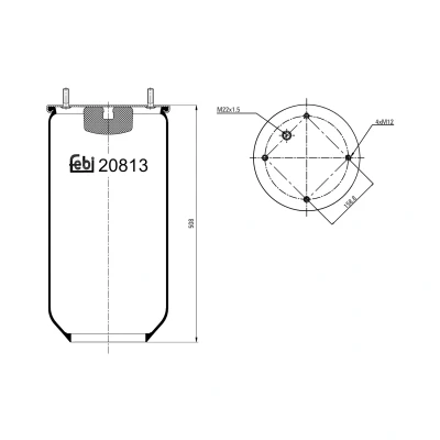 Kuva FEBI BILSTEIN 20813 Metallipalje, ilmajousitus