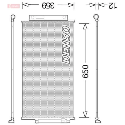Kuva DENSO DCN09047 Ilmastoinnin Lauhdutin Vedenerottimella R 134a