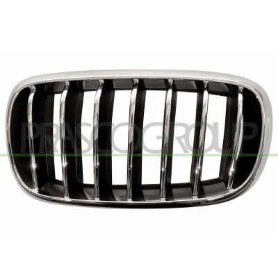 Kuva PRASCO BM8262014 Etusäleikkö Vasen Kromi/musta BMW: X5