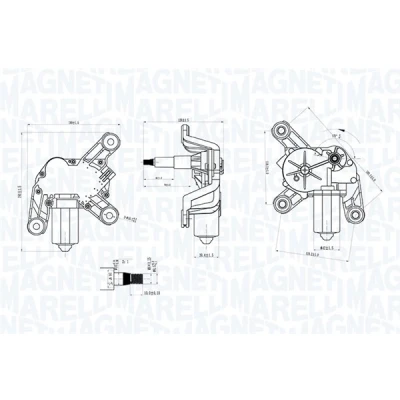 Kuva Pyyhkijän moottori MAGNETI MARELLI 064070700010