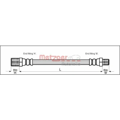 Kuva METZGER 4115148 Jarruletku 273 M3/8 x 24
