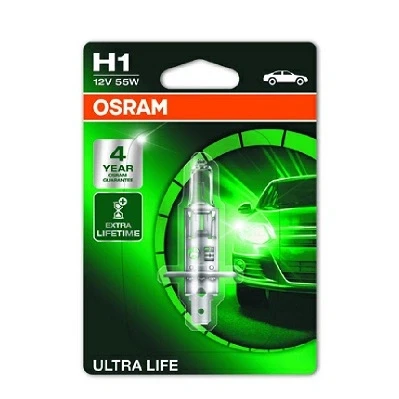 Kuva OSRAM 64150ULT 01B Polttimo, kaukovalo H1 12V 55W 3200K Halogeeni FORD: C Max 2, Focus 2 Kombi, MONDEO 4 Turnier, OPEL: Insignia A Sports Tourer