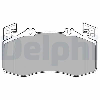 Kuva DELPHI LP3654 Jarrupalat Kulumisenilmaisemelle Huudonvaimennuspellillä Ilman tarvikkeita MERCEDES BENZ: A sarja