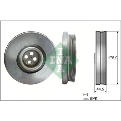 Kuva Hihnapyörä, kampiakseli MERCEDES BENZ OE 651 035 01 12, 31 6510350112