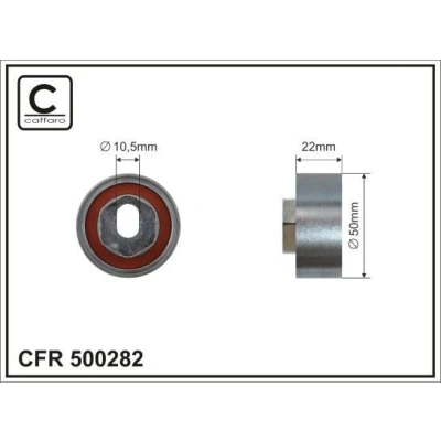 Kuva Ohjainrulla, hammashihna CAFFARO 500282