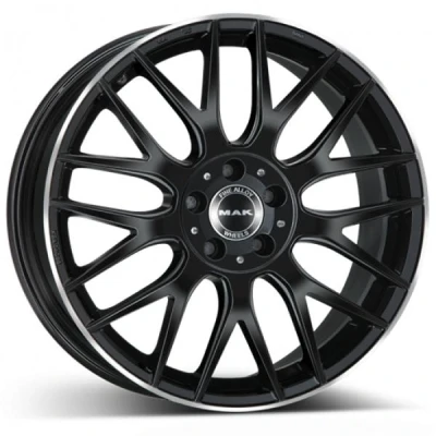 Kuva MAK Arrow Black Polished Lip 9x20 5/112 ET50 B66.6