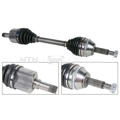 Kuva SNR DK52.017 Vetoakseli Etuakseli, vasen 754mm Kumilaakerilla FORD: Transit Mk6 Van, Bussi, Tourneo