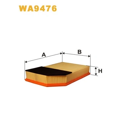 Kuva WIX FILTERS WA9476 Ilmansuodatin 57mm 216mm 328mm Suodatinpanos VOLVO: XC90 I
