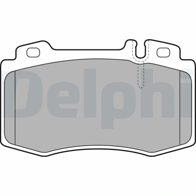 Kuva DELPHI LP1828 Jarrupalat Kulumisenilmaisemelle Huudonvaimennuspellillä Ilman tarvikkeita MERCEDES BENZ: E sarja Sedan, T modell, C Sedan
