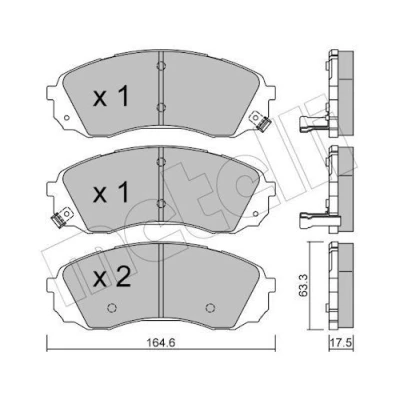 Kuva Jarrupalasarja, levyjarru METELLI 22 0785 0