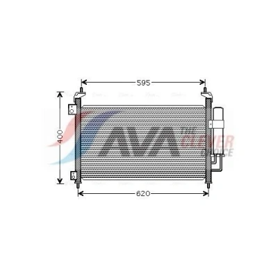 Kuva PRASCO HD5213D Ilmastoinnin Lauhdutin Vedenerottimella 15,5 10,2 Alumiini 640 HONDA: CIVIC 8 Hatchback