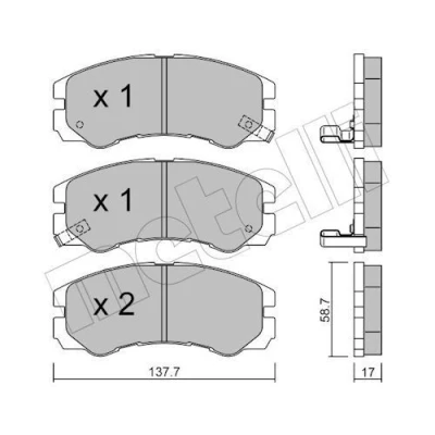 Kuva Jarrupalasarja, levyjarru METELLI 22 0357 0