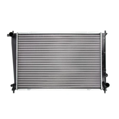 Kuva THERMOTEC D70519TT Jäähdytin Alumiini, Muovi ajoneuvoille ilmastointilaitteella tai ilman 650 445 23 Käsivaihteisto Jäähdytysrivat mekaan. kiinnitetyt