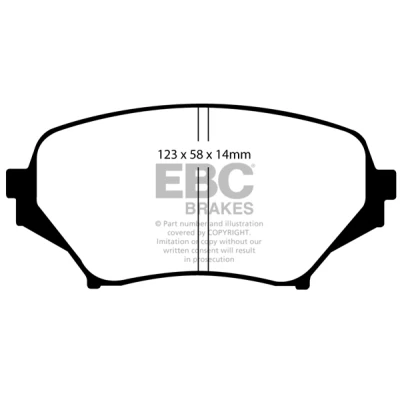 Kuva Jarrupalasarja, levyjarru EBC Brakes DP51774NDX