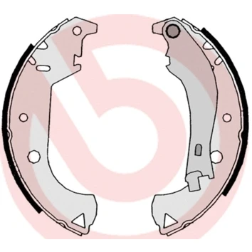 Kuva BREMBO S 23 524 Jarrukengät 229 42 Seisontajarrukahvalla FIAT: Doblo I Cargo
