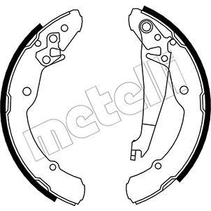 Kuva Jarrukenkäsarja, Taka akseli SEAT, SKODA, VW OE 1J0 609 525, 698 525A