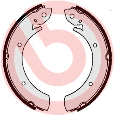 Kuva BREMBO S 68 516 Jarrukengät 254 57