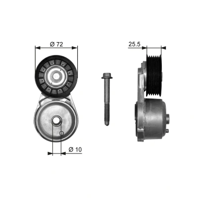 Kuva GATES T38103 Kiristysrulla FleetRunner Micro V Stretch Fit CHEVROLET: Silverado 1500 II