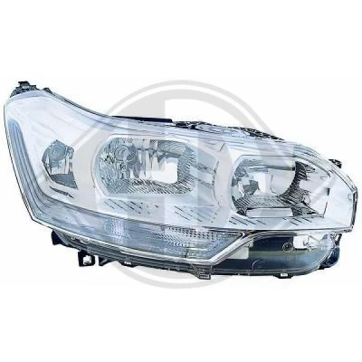 Kuva DIEDERICHS 4062980 Ajovaloumpio Oikea H7/H7/H1 Valokorkeussäätimen moottorilla CITROËN: C5 III Farmari, 3