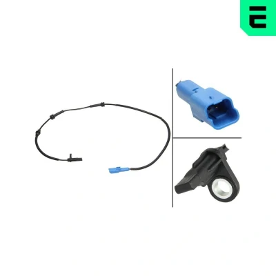 Kuva OPTIMAL 06 S549 ABS anturi Etuakseli, vasen, oikea Hall 965 CITROËN: C3 I Hatchback, II, Picasso, PEUGEOT: 207 Hatchback