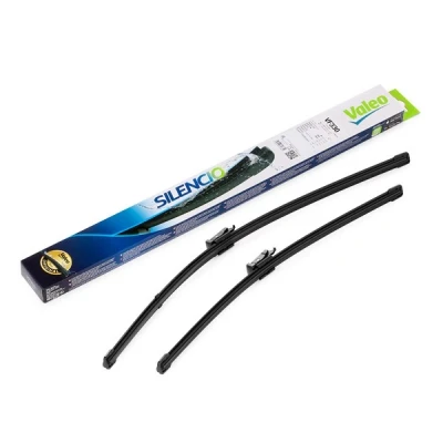 Kuva Pyyhkijänsulka Valeo Silencio X.trm, Flat Blade Set 574385 Edessä Rungottomat Top Lock VOLKSWAGEN: Passat B6 Variant, Jetta 3