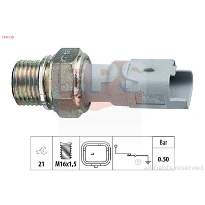Kuva EPS 1.800.130 Öljynpaineanturi M16x1,5 1 Made in Italy OE Equivalent FORD: MONDEO 4, FOCUS 2 Limousine, 3, PEUGEOT: 508 I Sedan, 207 Hatchback