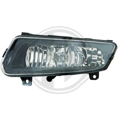 Kuva DIEDERICHS 2206388 Sumuvalot Musta Oikea VOLKSWAGEN: Polo V Hatchback