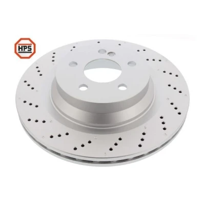 Kuva MAPCO Jarrulevy MERCEDES BENZ: E sarja T modell, Sedan, CLS Coupe Taka akseli 24mm 5 112mm Tuuletettu pinnoitettu 45745HPS 0004231112