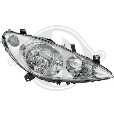 Kuva DIEDERICHS 4234982 Ajovaloumpio Oikea H7/H1/H1 Valokorkeussäätimen moottorilla PEUGEOT: 307 Hatchback, SW