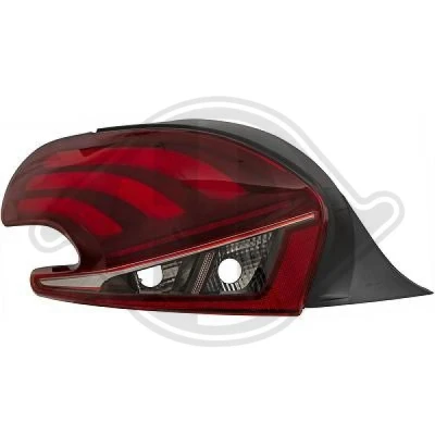 Kuva DIEDERICHS 4227191 Takavalot Vasen PY21W, R10W, P21W PEUGEOT: 208 I Hatchback