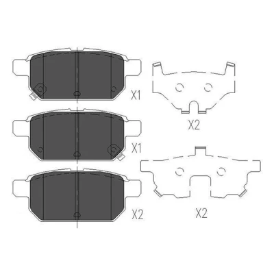 Kuva KAVO PARTS KBP 8526 Jarrupalat akustisella kulumavaroittimella SUZUKI: Vitara IV SUV, SX4 II S Cross, SWIFT 5