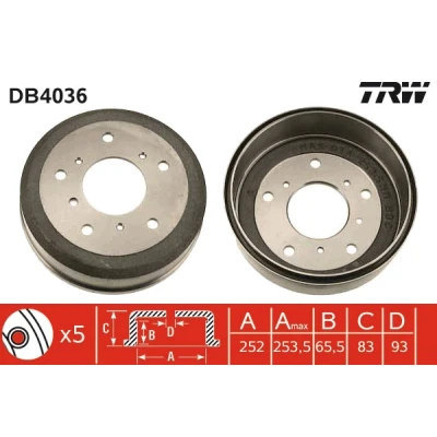 Kuva TRW DB4036 Jarrurumpu 274