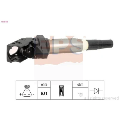 Kuva EPS 1.970.475 Sytytyspuola BMW: 3 Sedan, Touring, 5 CITROËN: C4 I Grand Picasso, Hatchback, Coupe, PEUGEOT: 308 SW 2, 207 Hatchback