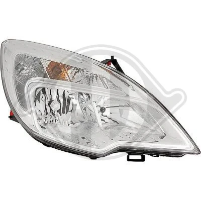Kuva DIEDERICHS 1876980 Ajovaloumpio Oikea H7, H7/H1, H1 Huomiovalolla Oikeanpuoleiselle liikenteelle Sähkömoottorilla OPEL: Meriva B