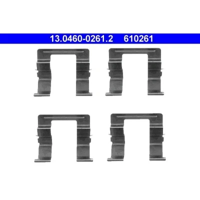 Kuva ATE 13.0460 0261.2 Tarvikesarja, Jarrupala Levyjarru MAZDA: 6 Farmari, Sedan, Hatchback