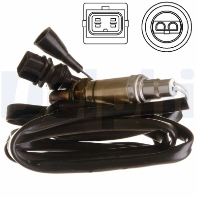 Kuva DELPHI ES10957 12B1 Lambda Anturi Sormisondi, Lämmitetty VOLVO: C70 I Cabriolet, S60 I, V70 2
